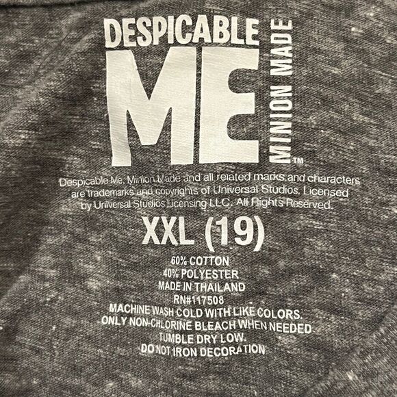 Batman & Minions Lot of 2 Shirts White Patriotic Gray Peace Juniors 2XL 19 EUC - Picture 12 of 12